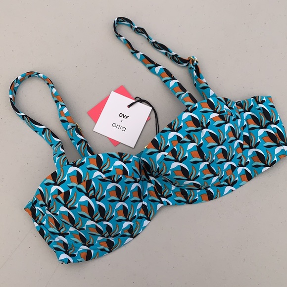 DVF x Onia Mila Top in Scuba Blue - Picture 3 of 9